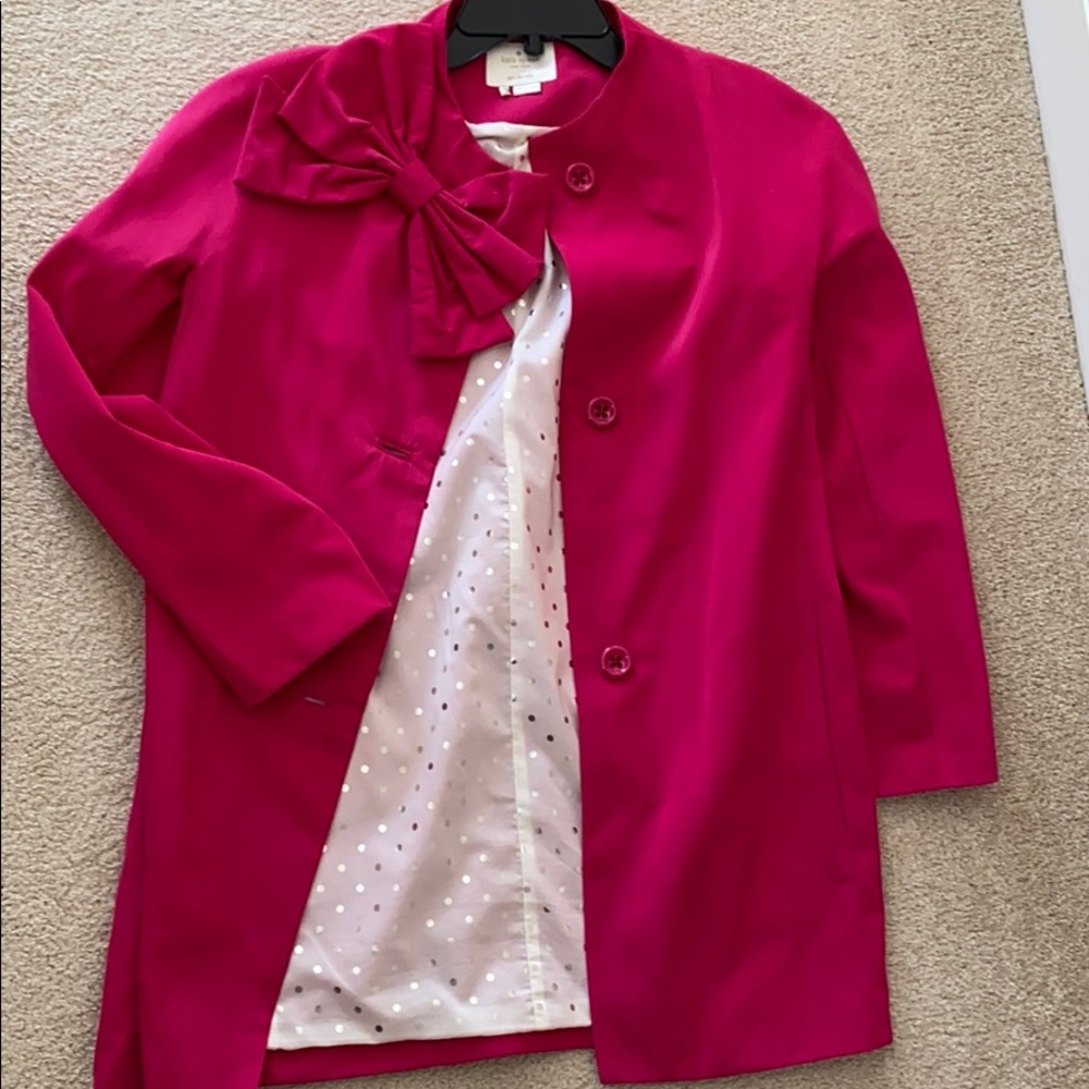 Magenta girls coat